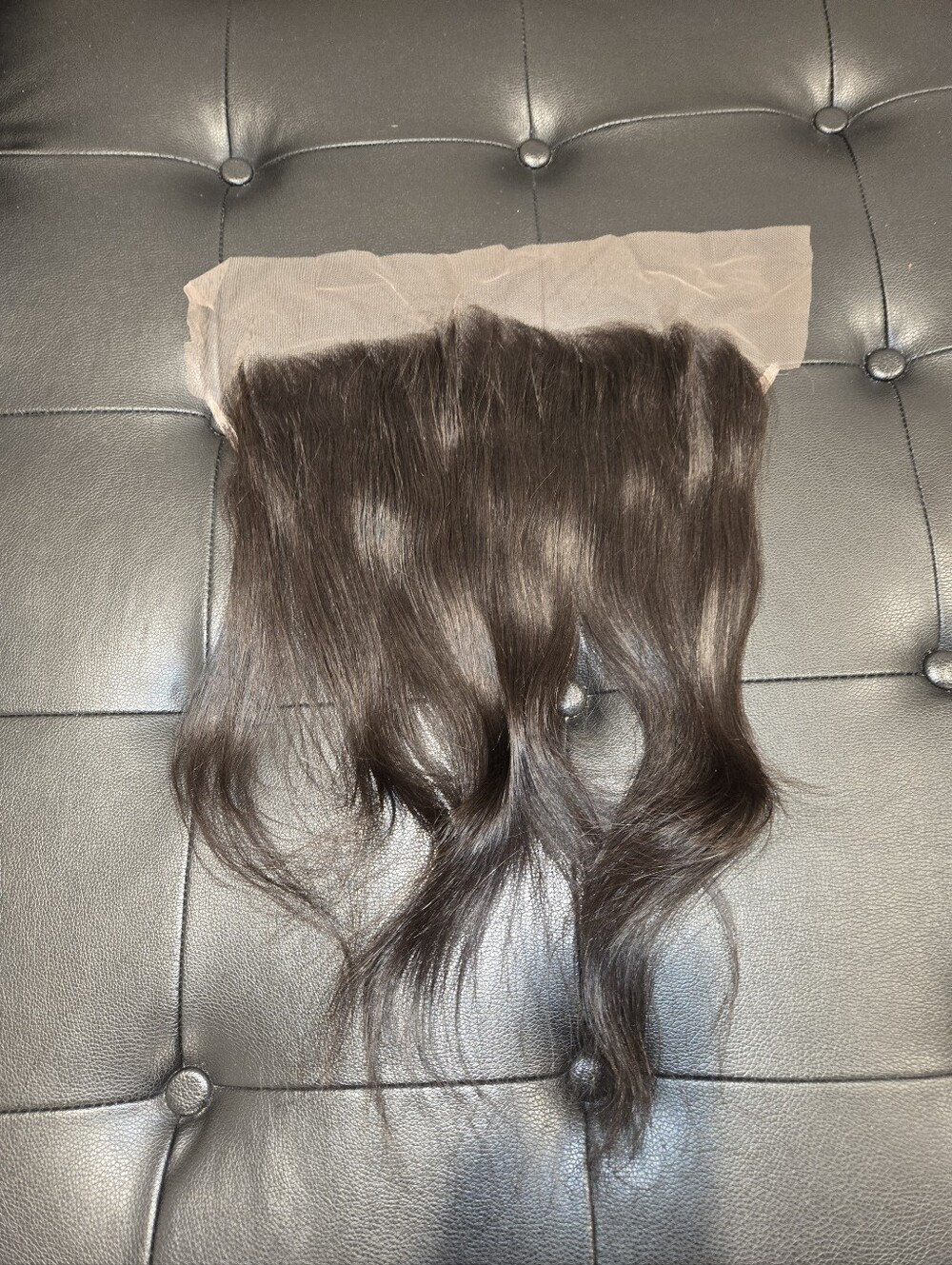 14" Raw Virgin Burmese Straight 13x4 Lace Frontal